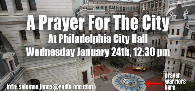 Join us Wednesday January 24th to Pray For The City!
