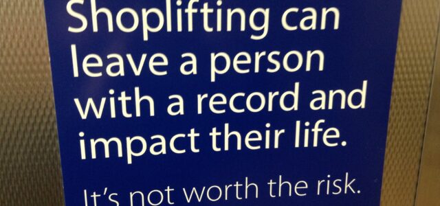 A would be-shoplifter, an abandoned baby, and addressing the new nature of crime