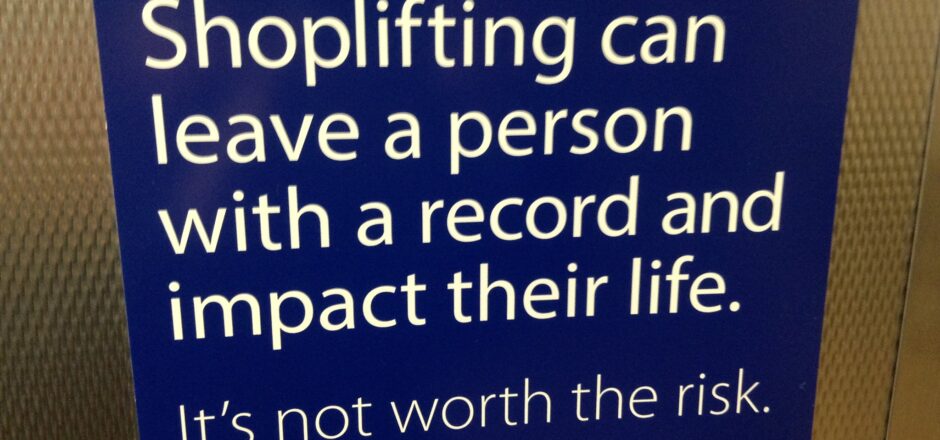 A would be-shoplifter, an abandoned baby, and addressing the new nature of crime